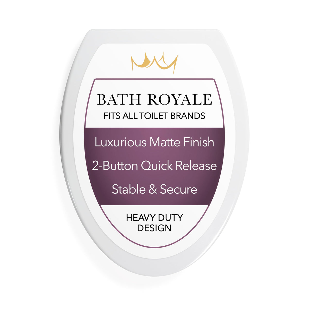 Bath Royale BR237-00 elongated seat heavy-duty construction for lasting comfort