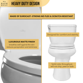 Bath Royale BR237-00 quick-release hinge for easy cleaning under the rim