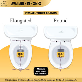 Bath Royale BR501-00 elongated seat with durable, stain-resistant surface