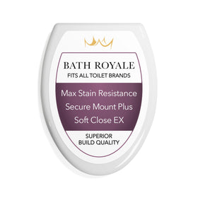 Bath Royale BR501-00 slow close seat reduces noise during bathroom visits