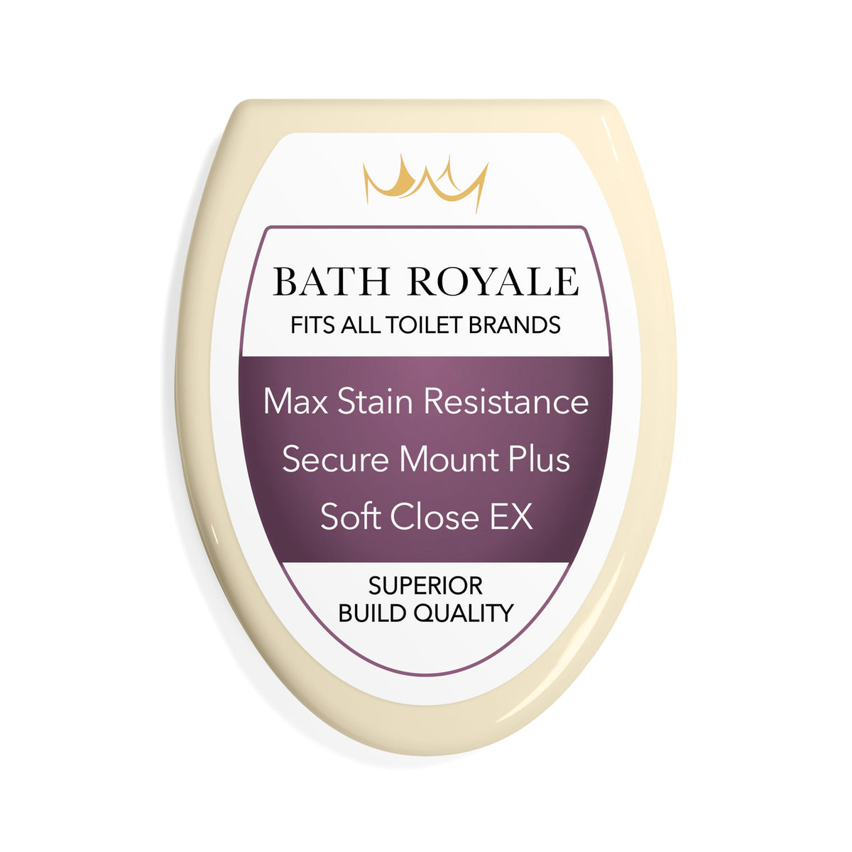 Bath Royale BR501-02 soft-close seat for quiet daily use