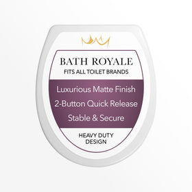Bath Royale BR283-00 slow-close round seat demonstrates quiet operation