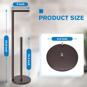 Bathth bronze toilet paper holder stand side view for diverse bathroom decor