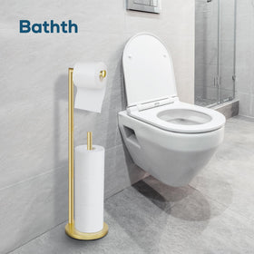 Bathth gold toilet paper holder stand dimensions 24.8 by 6.6 by 5 inches