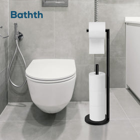 Bathth toilet paper stand installs quickly with simple screw tightening