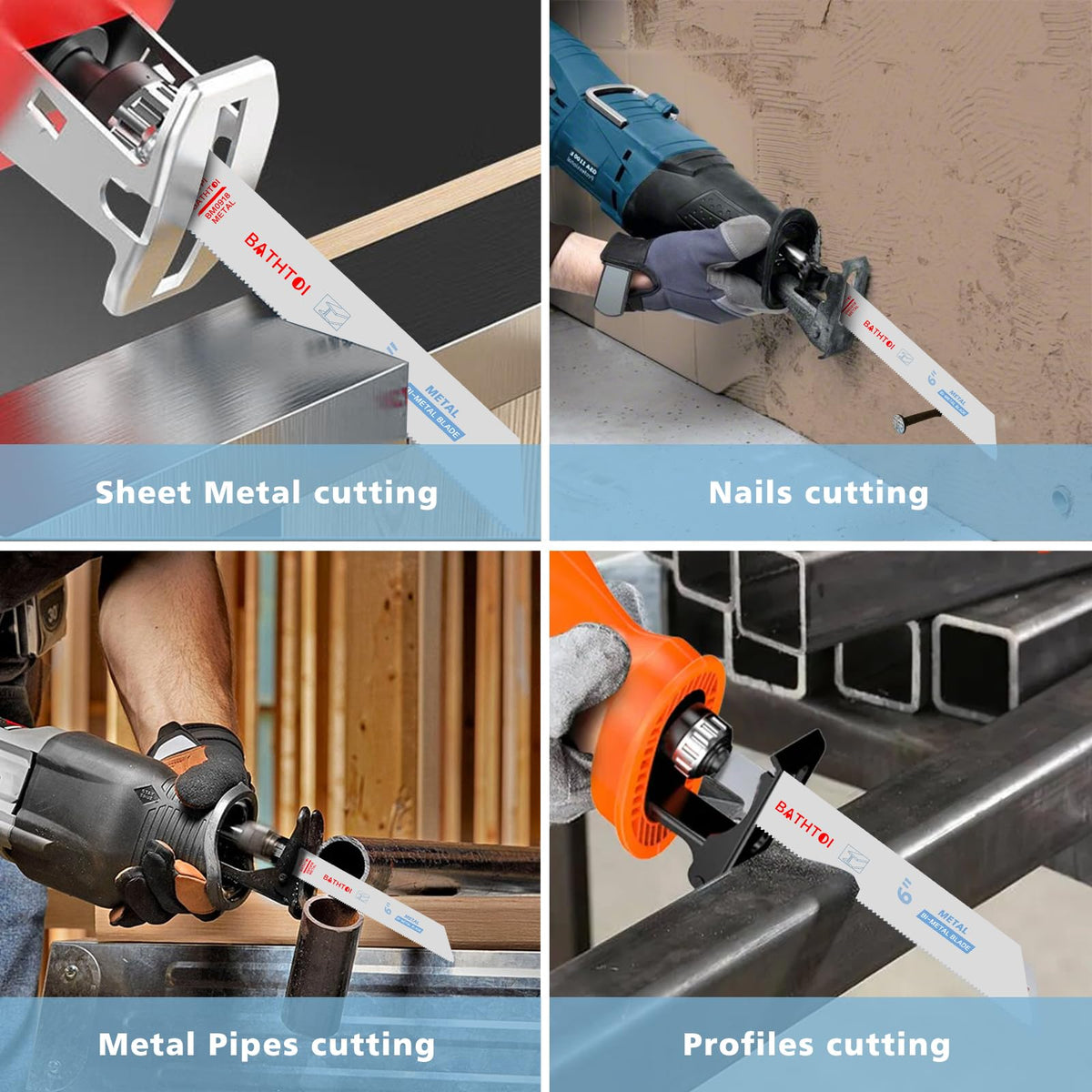 BATHTOI non-stick coated blades reduce gumming for smoother cuts.