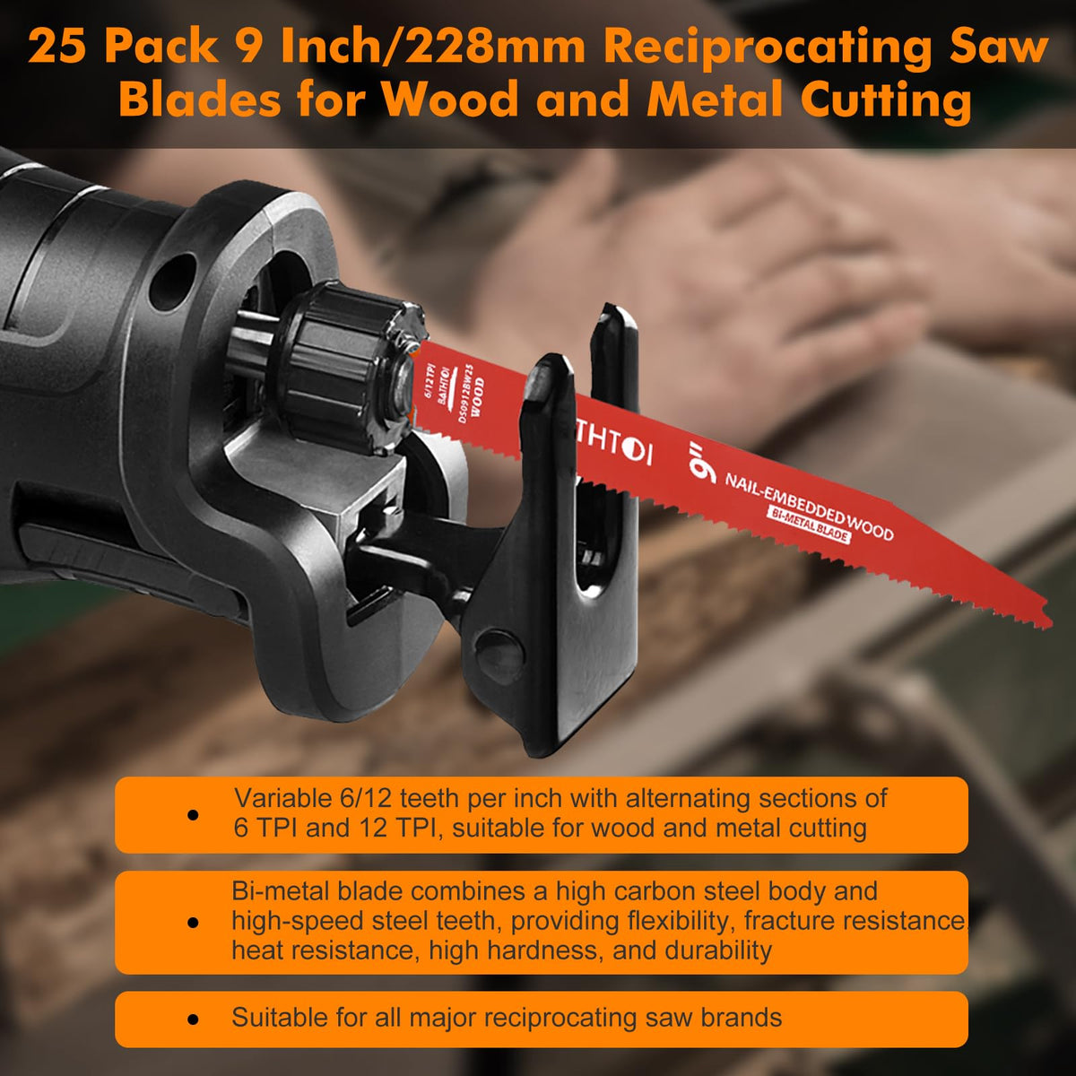 BATHTOI blades cutting PVC and wood with ease