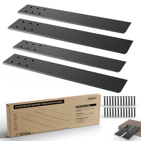 BATODA 14-inch countertop bracket back view for discreet granite shelf support.
