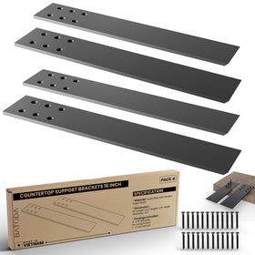 BATODA 16-inch countertop bracket front view showcasing sturdy steel for granite support