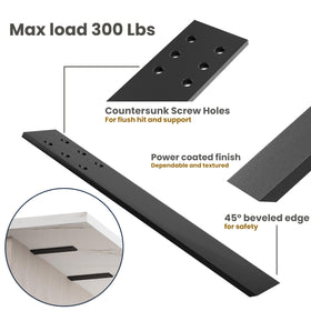 BATODA granite countertop brackets shown for sturdy open shelving.