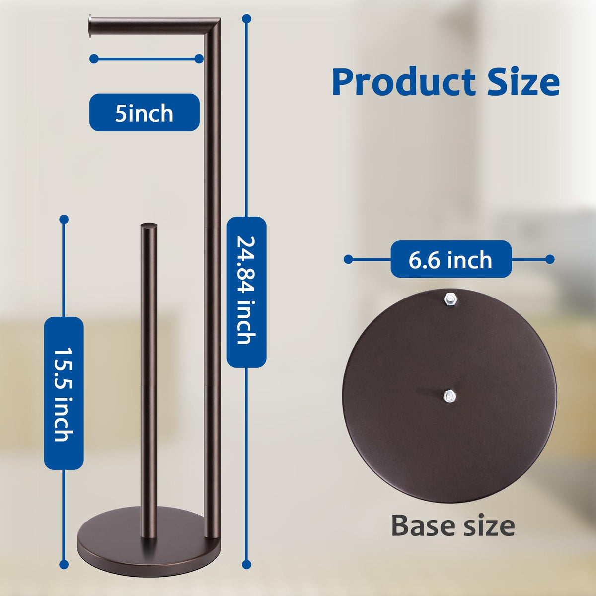 Batoliet bronze stand showing reserve storage for extra tissue.
