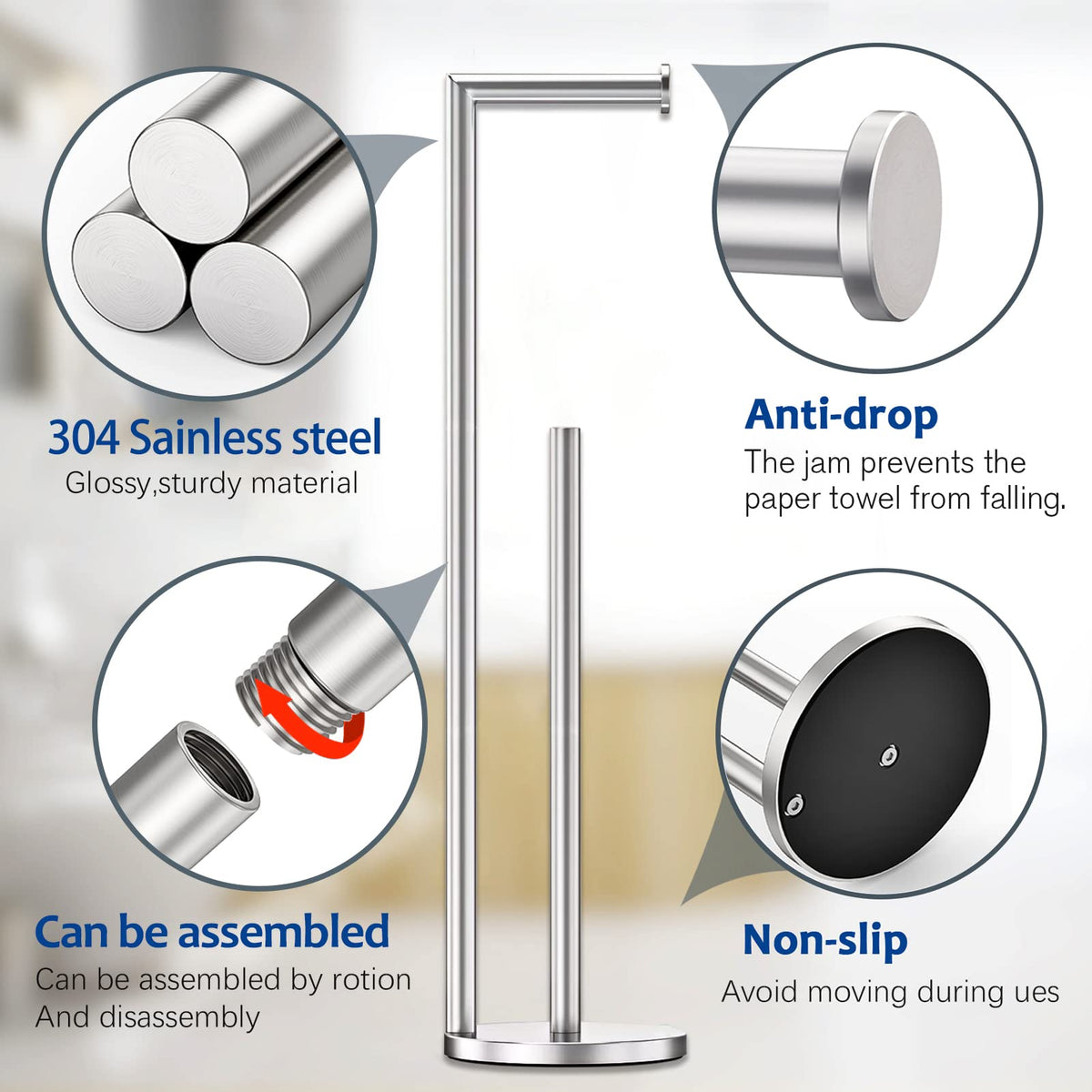 Batoliet brushed nickel finish offers a modern, moisture-resistant look.