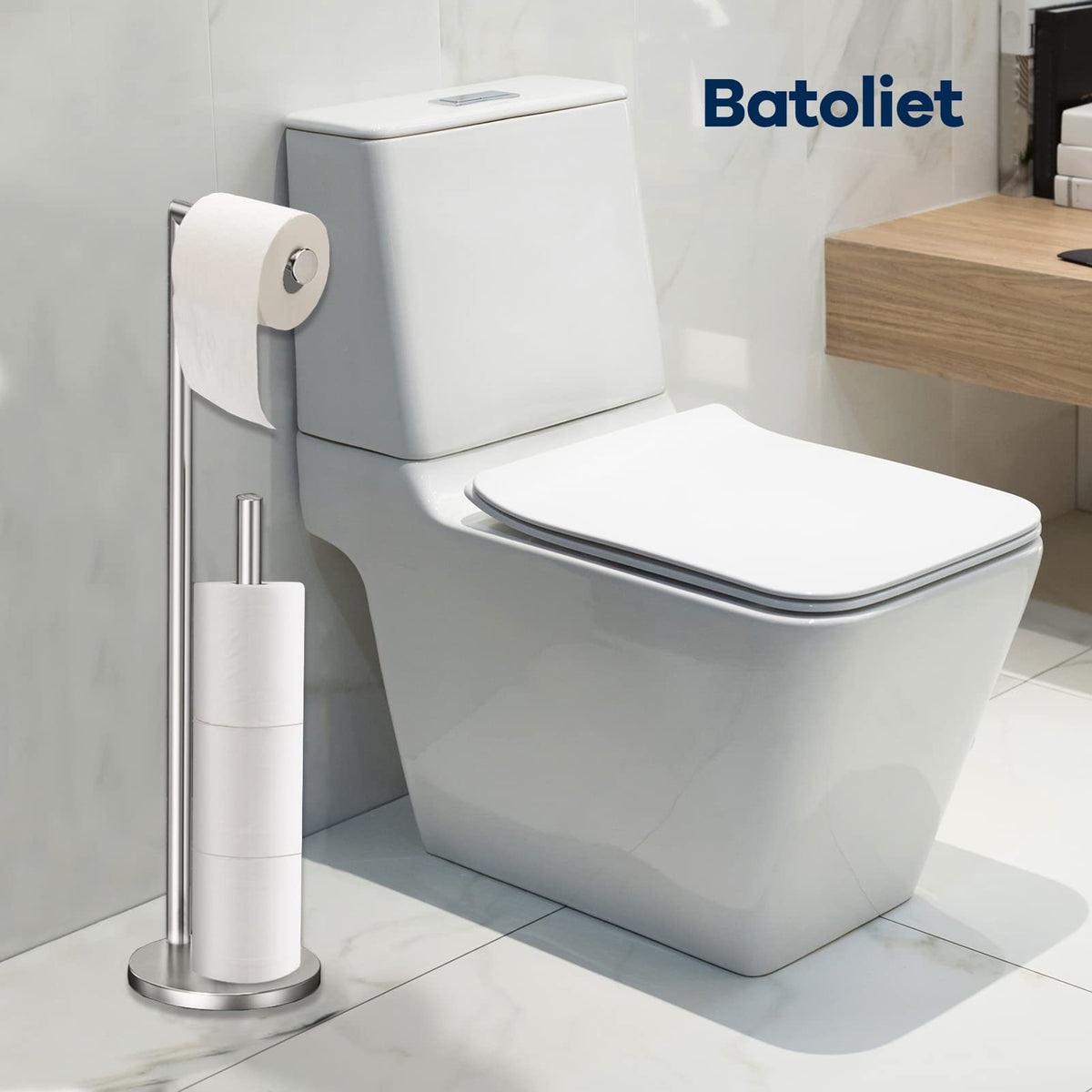 Batoliet rust-proof construction ensures long-lasting use in busy bathrooms.