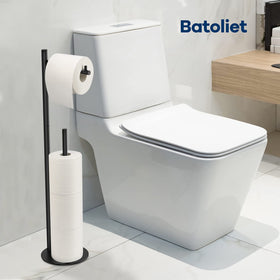 Batoliet rust-proof black finish close-up, easy to clean.