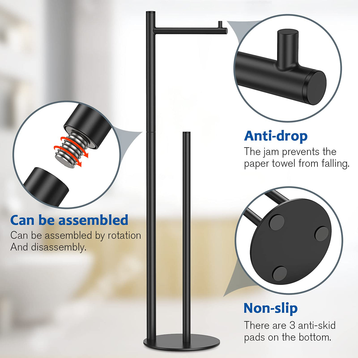 Batoliet storage reserve feature with extra rolls for busy households.