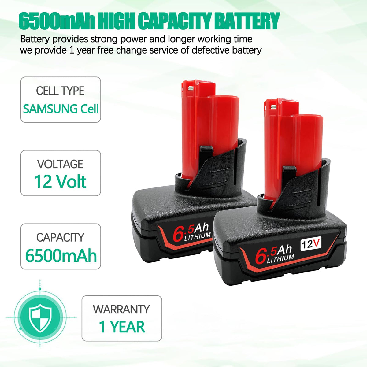 Batryuic A+ cell inside for durable performance