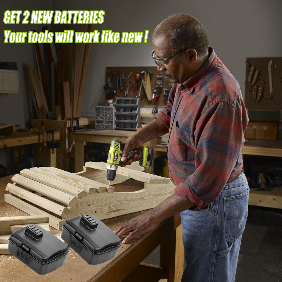 Batryuic battery charging with original Ryobi charger.