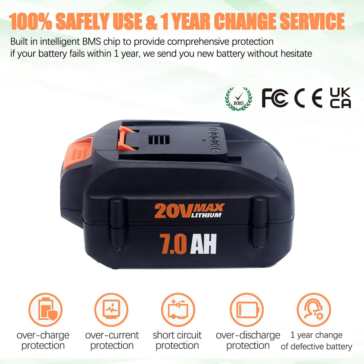 Batryuic easy installation of 20V battery in Worx tools