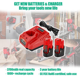 Batryuic battery kit designed for on-site use, indoors or outdoors.