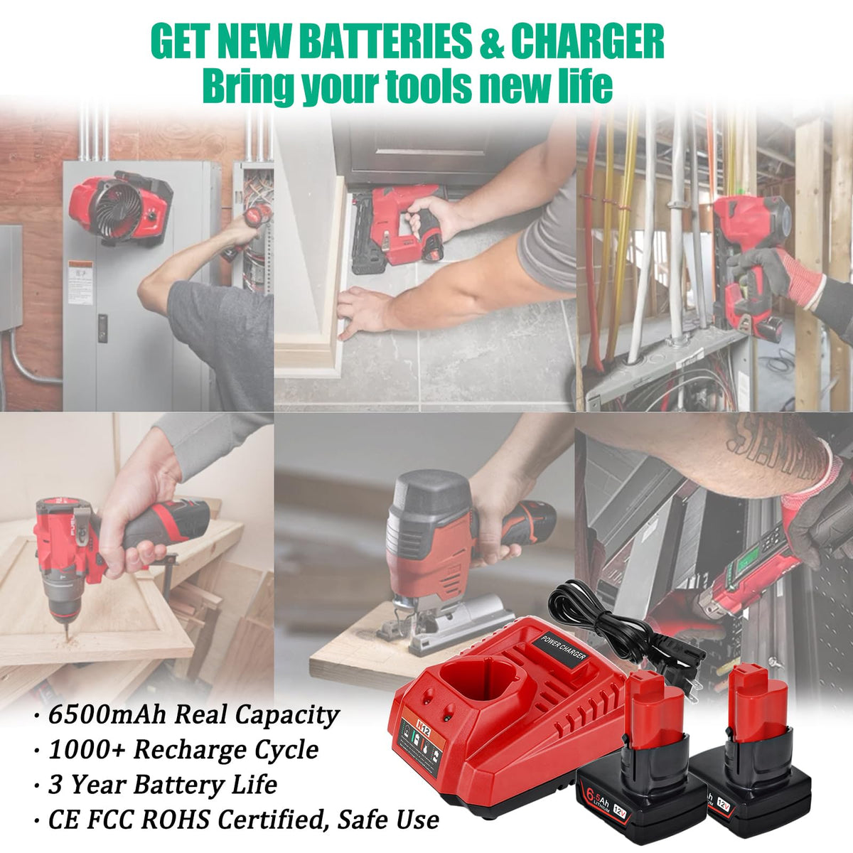 Batryuic ready to use after full charge for immediate operation