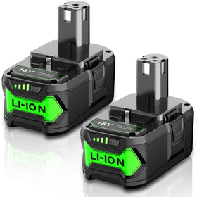 BATTOOL 8.0Ah Ryobi battery P102–P103 front view showing extended runtime potential