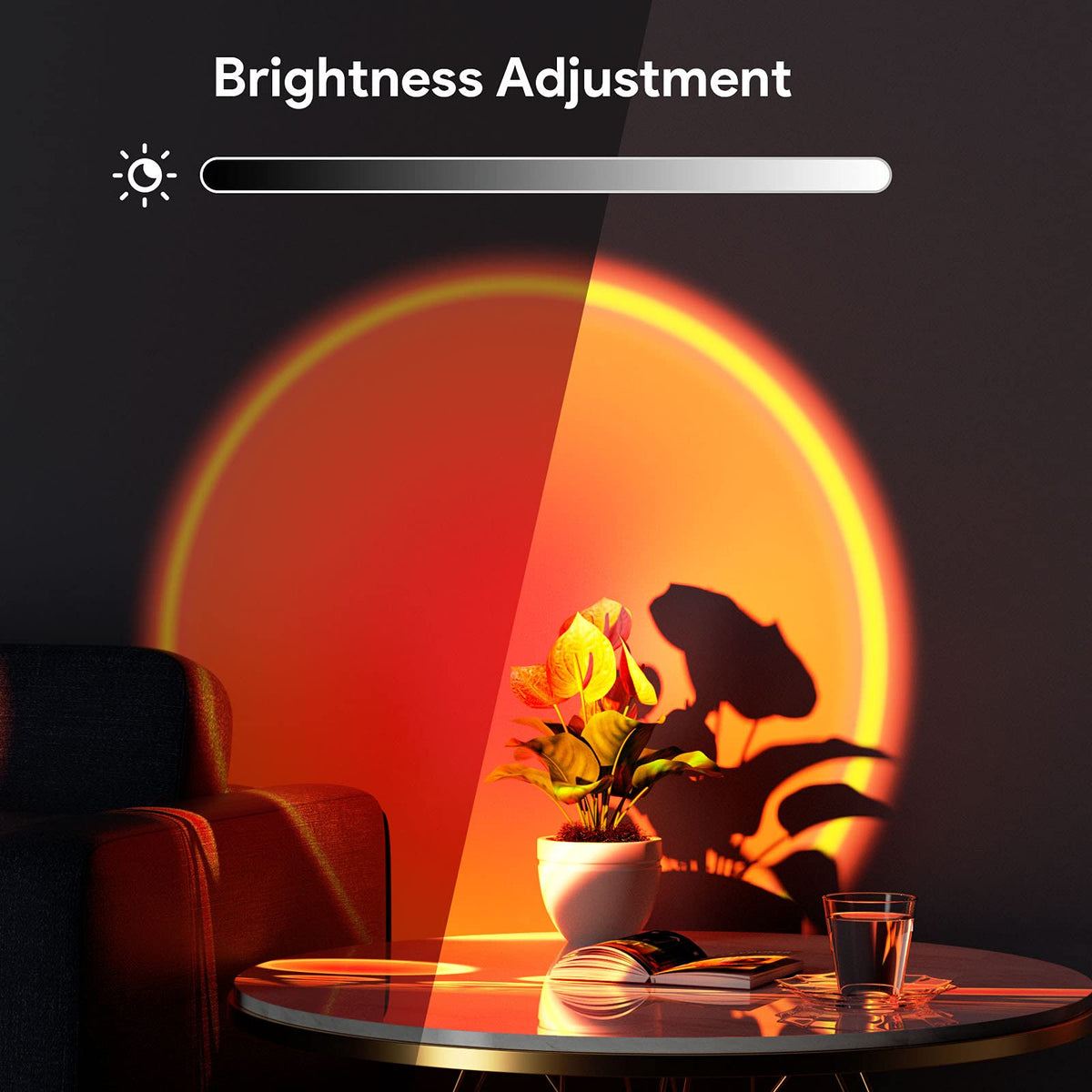 Bavcieu Sunset Lamp with 4 lighting modes for mood lighting