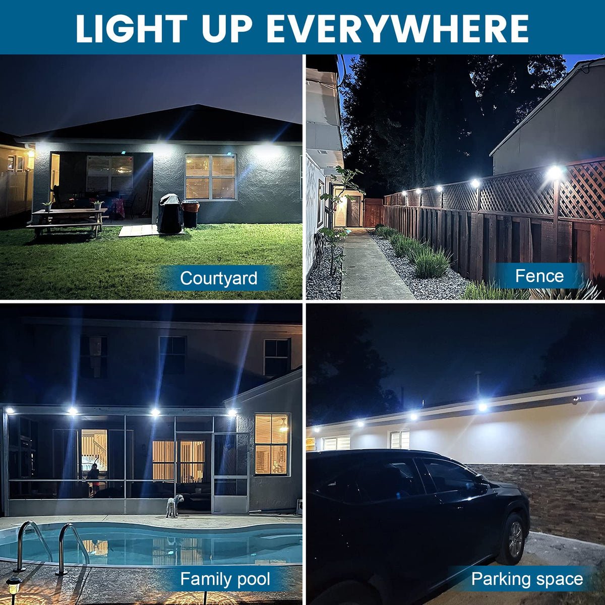 BAXIA TECHNOLOGY backyard solar light enhancing nighttime perimeter visibility