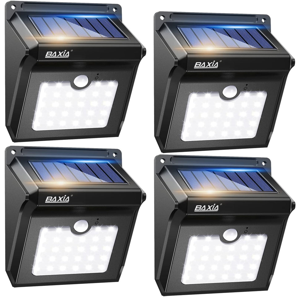 BAXIA TECHNOLOGY front door solar light bright entryway security