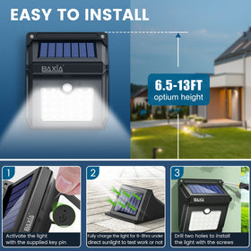 BAXIA TECHNOLOGY four-pack outdoor lighting for full coverage