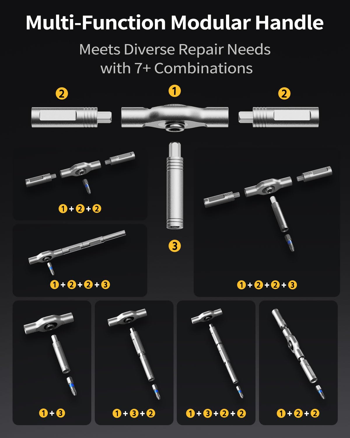 BaycoreX precision bits array featuring PH, SL, Torx, Hex options.