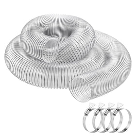 Bayisam dust hose with clear PVC shows clogs for easy maintenance.