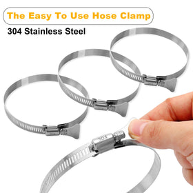 Bayisam easy-install clamps simplify securing the hose in minutes.