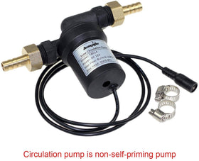Bayite BYT-7A014 pump installed in a compact solar loop for efficient circulation.
