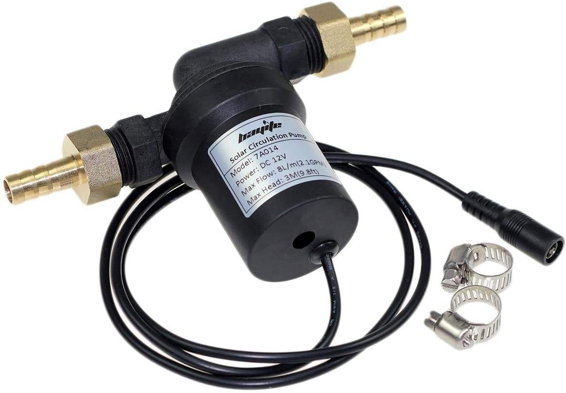 bayite BYT-7A014 pump exterior shows compact, low-noise design ideal for solar water circuits