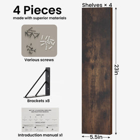 BAYKA corner-friendly shelves maximize small-space storage.