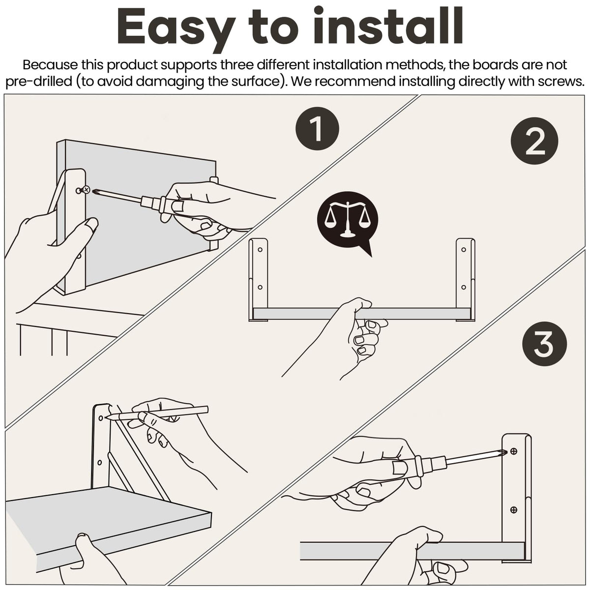 Bayka easy-install wall mount for quick setup and tidy spaces.