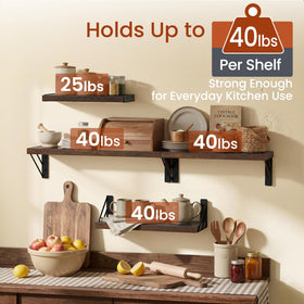 Bayka rustic brown bedroom shelves add minimalist style and convenient book display.