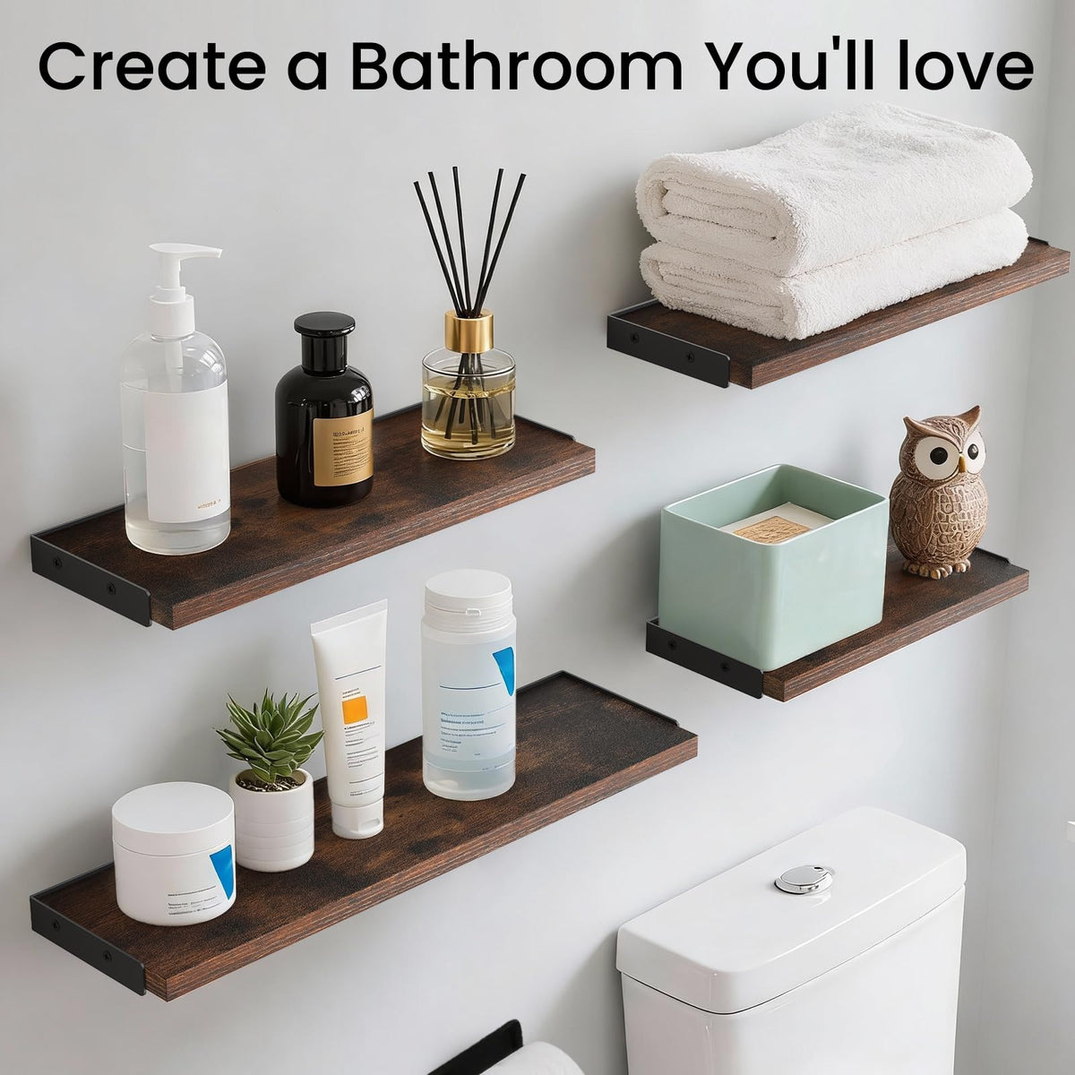 BAYKA wall mounted shelf in kitchen ideal for spices and decor