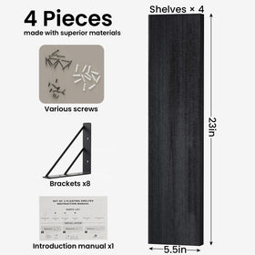 BAYKA wall-mounted shelves ideal for display and organization in any room