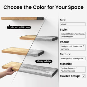 BAYKA wall shelf living room display creates visual interest and stores decor