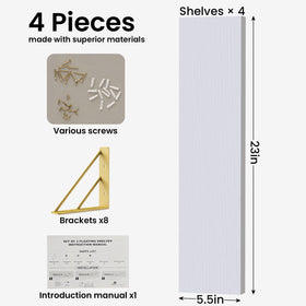 BAYKA wall shelves minimalist design suitable for any room and display items.