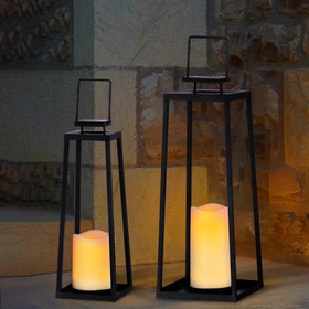 BAYN solar lantern illuminating a garden path for strolls
