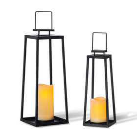 BAYN solar lantern large hanging from a tree for warm outdoor ambiance