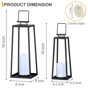 BAYN solar lantern large on table decor creates inviting dusk glow