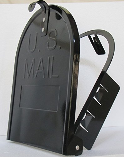Bayshore Retrofit mailbox door in black with magnetic latch for secure closure