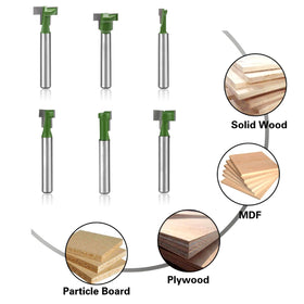BAYTORY router bits diameters 9/16 support deeper slots for sturdy installations.