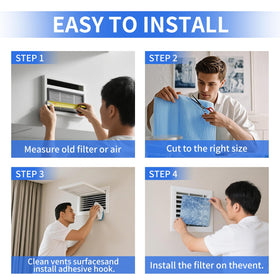 BBJARESKY adhesive tape enables quick vent filter installation.