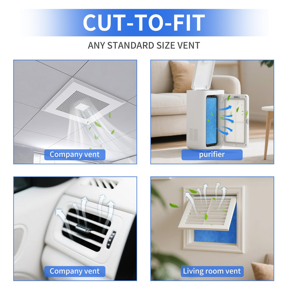 BBJARESKY MERV 8 triple-filtration captures fine particles for cleaner air.
