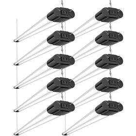 BBOUNDER 10-pack LED shop light panel provides bright, energy-efficient illumination for workshops