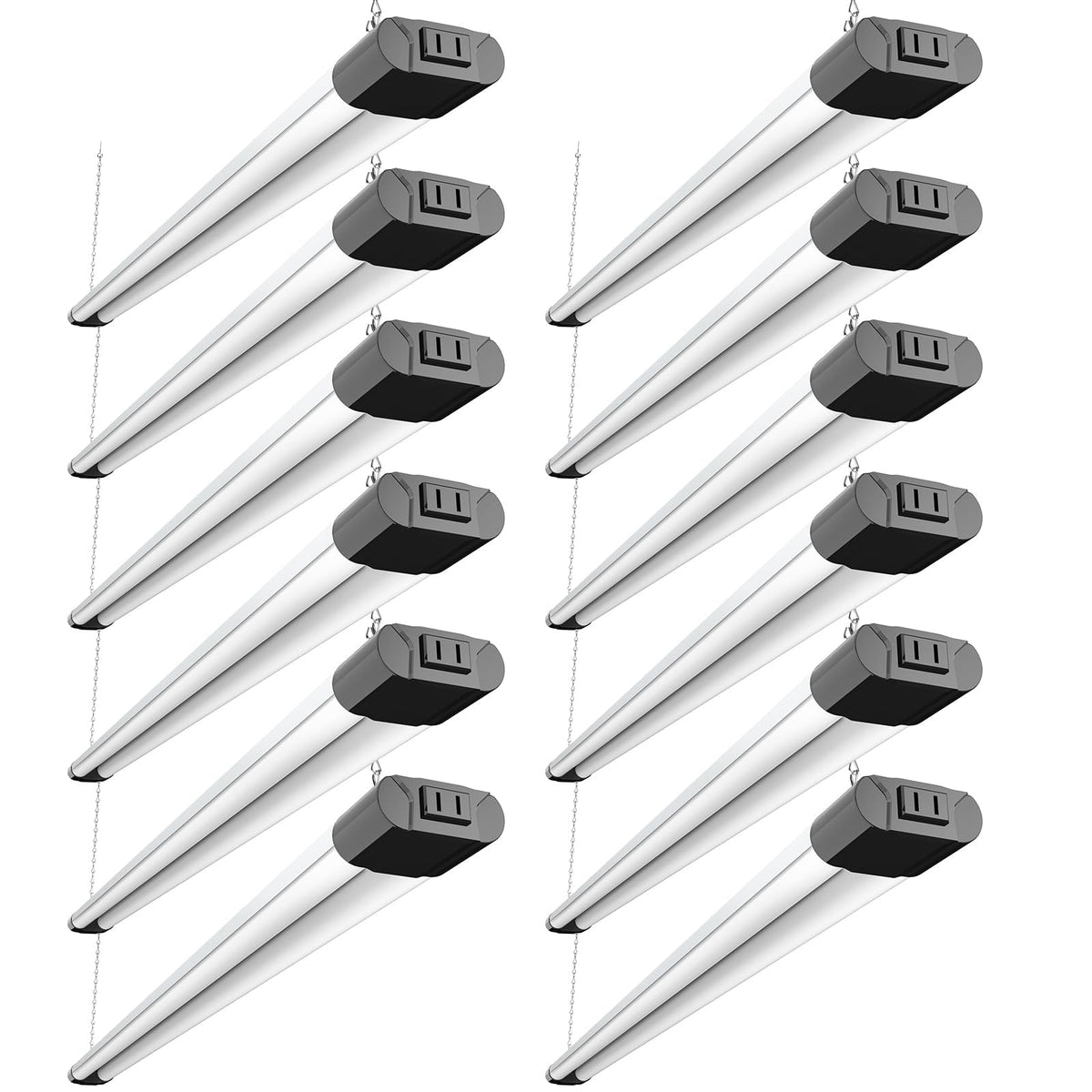 BBBOUNDER 12-pack LED shop light with reflector assembly for bright workshop illumination.